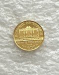 2025 Austria Philharmonic Gold 1/10 oz Coin Tube