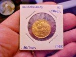 1935 B Switzerland 20 Franc Gold Coin .1867oz