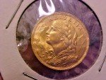 1935 B Switzerland 20 Franc Gold Coin .1867oz