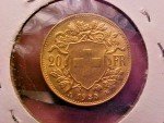 1935 B Switzerland 20 Franc Gold Coin .1867oz