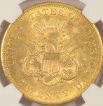 1858-S $20 Liberty Gold Double Eagle Coin