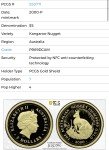 2000 $5 Australia Gold Proof Kangaroo Coin