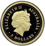 2000 $5 Australia Gold Proof Kangaroo Coin
