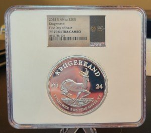2024 South Africa 2oz Silver Krugerrand Coin