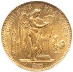 1882 100 Francs Gold Coin - France, MS-62