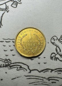 1853 Liberty Head $1 Gold Coin