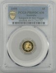1995 $5 Australia Gold Proof Kangaroo Nugget Coin