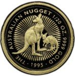 1995 $5 Australia Gold Proof Kangaroo Nugget Coin