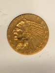 1912-P $5 Indian Head Gold Quarter Eagle