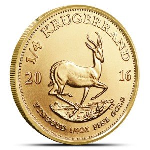 1/4 oz South African Gold Krugerrand Coin