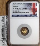 2024 UK Britannia 1/40 oz Gold Coin
