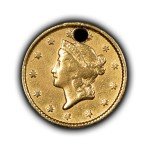 1851 Liberty Head Gold Dollar Coin