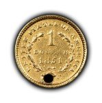 1851 Liberty Head Gold Dollar Coin