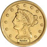 US Gold Liberty Head Quarter Eagle Coin