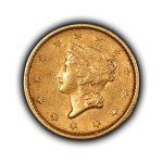 1852 Liberty Head Gold Dollar Coin - AU Quality