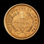 1852 Liberty Head Gold Dollar Coin - AU Quality