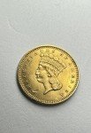 1861 G$1 Princess Head Gold Dollar Coin