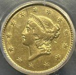 1851 Liberty Gold Dollar Coin - ICG AU Quality