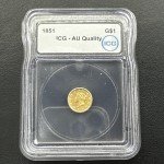 1851 Liberty Gold Dollar Coin - ICG AU Quality