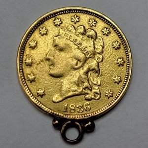 1836 Classic Head Gold Quarter Eagle Coin