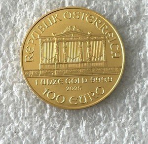 2025 Austria Philharmonic 1 oz Gold Coin