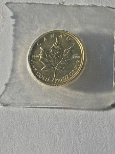 2014 1/20 oz Canadian Gold Maple Leaf Coin