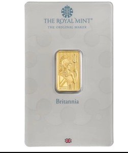 5g Gold Britannia Minted Tablet Ingot Bar