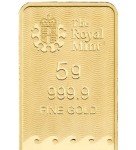5g Gold Britannia Minted Tablet Ingot Bar
