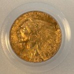 1929 Indian Head $2.5 Gold Coin MS63