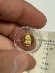 2007 0.5g 14k Gold Proof Krugerrand Coin