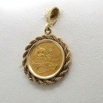 1982 Chinese 24k Panda Gold Coin Pendant