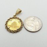 1982 Chinese 24k Panda Gold Coin Pendant