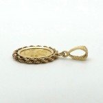1982 Chinese 24k Panda Gold Coin Pendant