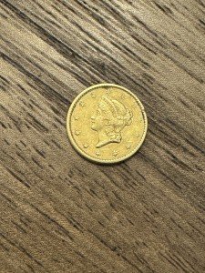 1851 $1 Liberty Head Gold Dollar Coin