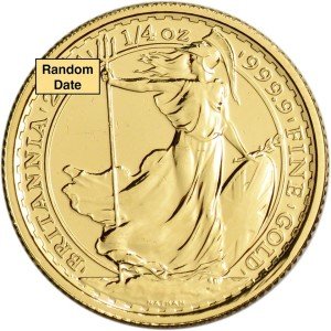 British Gold Britannia £25 - 1/4 oz Coin
