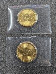 2017 Canada Gold Maple Coins - 1/2 oz Total
