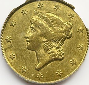 1851 Liberty Gold Dollar Coin - Low Survival Edition