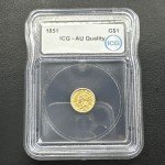 1851 Liberty Gold Dollar Coin - Low Survival Edition