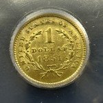 1851 Liberty Gold Dollar Coin - Low Survival Edition