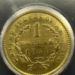 1851 Liberty Gold Dollar Coin - Low Survival Edition