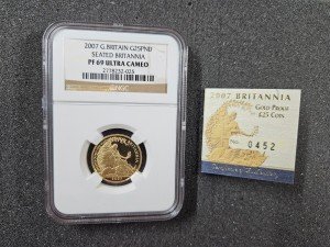 2007 £25 Great Britain 1/4 oz Gold Britannia