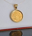 22k Gold Swiss 20 Francs 1913 Pendant