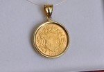 22k Gold Swiss 20 Francs 1913 Pendant