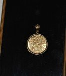 22k Gold Swiss 20 Francs 1913 Pendant