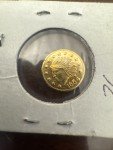 1854 Indian Head Gold Half Dollar Coin