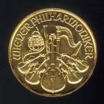 2022 Austrian Gold Philharmonic 1/25 oz Coin