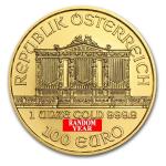 1 oz Austrian Philharmonic Gold Coin - Random Year