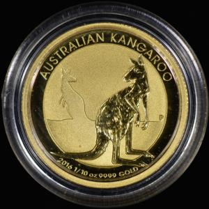 2016 Australian Kangaroo Gold Coin 1/10 oz