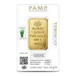 PAMP Suisse Lady Fortuna 1 oz Gold Bar