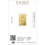 5g PAMP Suisse Gold Bar - Fortuna Design